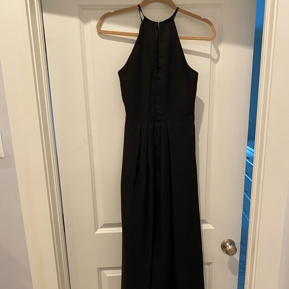 Long black chiffon dress - Picture 4 of 7